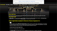 Desktop Screenshot of deathknightbuilds.com